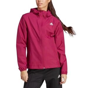 Adidas Women's Fuchsia Ski Rain Jacket Size M